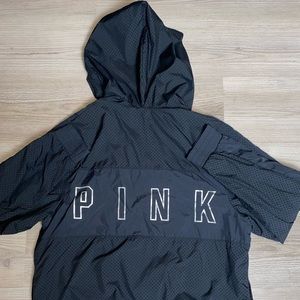 Victoria's Secret PINK Full ZIP Anorak Windbreaker Hoodie Rare